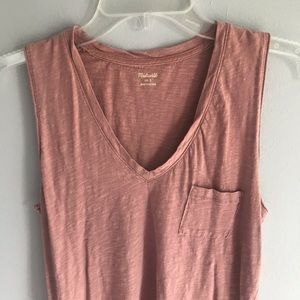 Madewell | Classic V-Neck Sleeveless T-Shirt